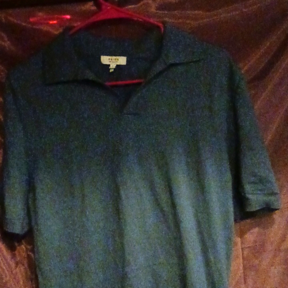 REISS 100% Merino Wool Polo Perfect sz L